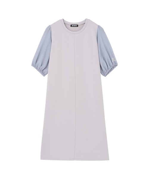 MARY QUANT(マリークワント)の「ボリューム袖ドッキング ワンピース(ワンピース・レディース・ブルーグレー/ブラック・M)」の6枚目の写真