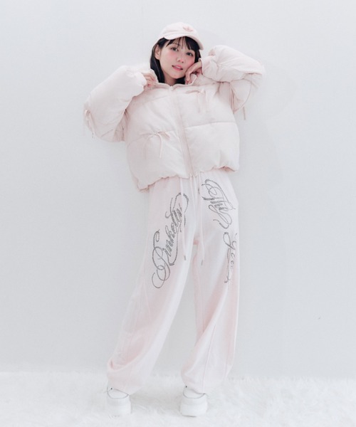 OLIVE des OLIVE(オリーブデオリーブ)の「Snow fur ショートエコダウン(ダウンジャケット/コート・レディース・アイボリー/ピンク/ブラック/ドット・FREE)」の16枚目の写真