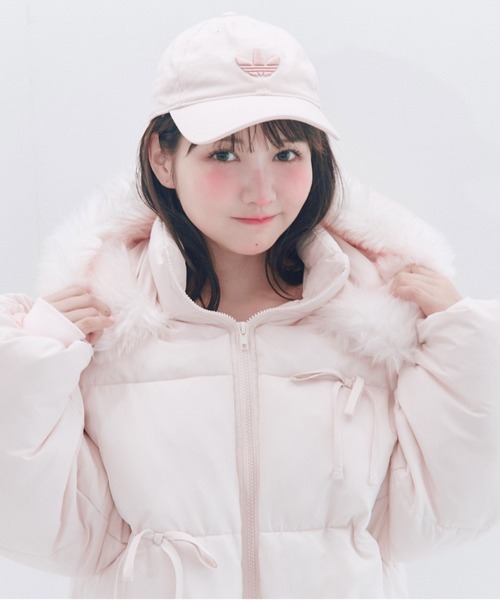 OLIVE des OLIVE(オリーブデオリーブ)の「Snow fur ショートエコダウン(ダウンジャケット/コート・レディース・アイボリー/ピンク/ブラック/ドット・FREE)」の10枚目の写真