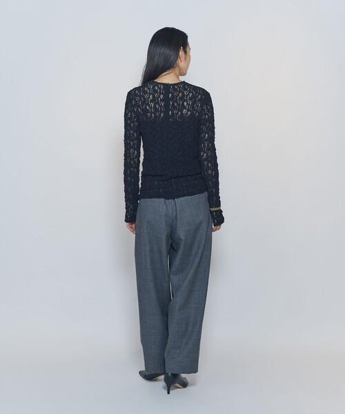 1er Arrondissement(プルミエアロンディスモン)の「カーブテーパードパンツ(その他パンツ・レディース・チャコールグレー・36/38)」の4枚目の写真