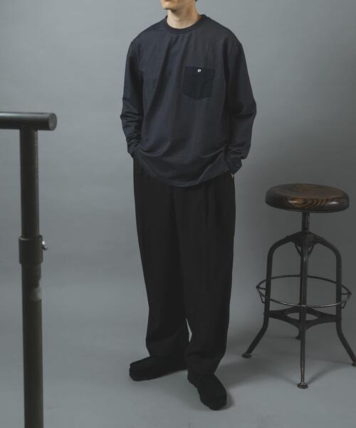 ITEMS URBANRESEARCH（アイテムズ アーバンリサーチ）の「ウールライク2プリーツトラウザー（その他パンツ・メンズ・ベージュ/ダークグレー/ブラック・LARGE/MEDIUM）」の10枚目の写真