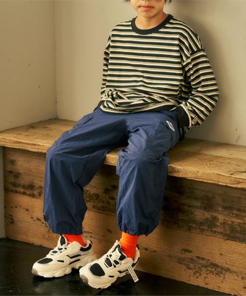 and D. petit main(アンドディープティマイン)の「【撥水】ドロスト付きカーゴパンツ(その他パンツ・キッズ・ネイビー/グリーン/マルチ/ブラック・110cm/140cm/130cm/120cm/100cm)」の18枚目の写真