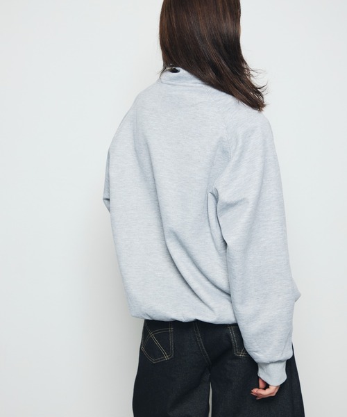 DAZE(デイズ)の「スタンドカラー ダブルジップスウェットブルゾン(ブルゾン・メンズ・グレー/ブラック・SMALL/MEDIUM/LARGE)」の22枚目の写真