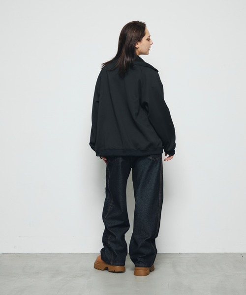 DAZE(デイズ)の「スタンドカラー ダブルジップスウェットブルゾン(ブルゾン・メンズ・グレー/ブラック・SMALL/MEDIUM/LARGE)」の5枚目の写真