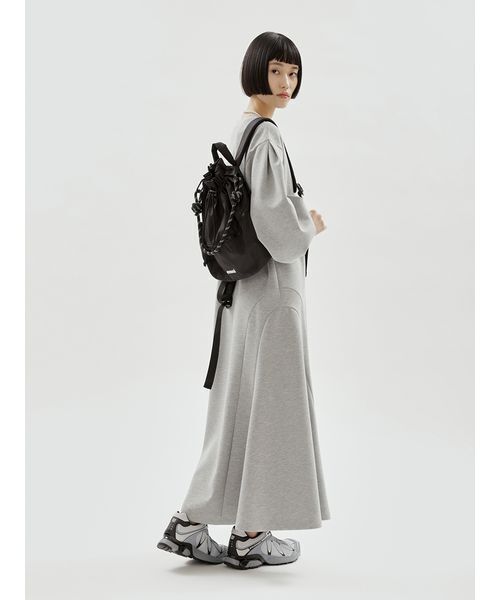 emmi(エミ)の「マーメードシルエットカットワンピース(ワンピース・レディース・グレー/ブラック・1/0)」の6枚目の写真