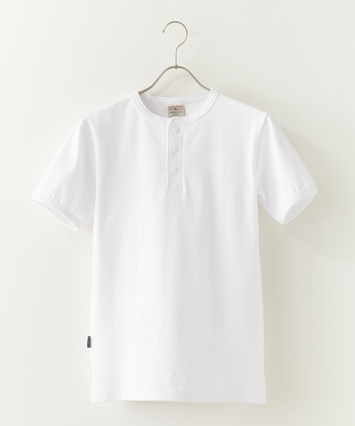 AVIREX(アヴィレックス)の「AVIREX/アビレックス DAILY S/S RIB HENLY NECK TEE デイリー 半袖 リブ ヘンリーネック Tシャツ 抗菌防臭 スリムフィット 肉厚 メンズ レディース 2026年 夏 夏服(Tシャツ/カットソー・メンズ・オリーブ/ホワイト/ブラック/ブルー・L/S/M)」の1枚目の写真