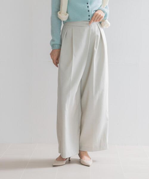 URBAN RESEARCH ROSSO WOMEN(アーバンリサーチ ロッソ)の「タックデザインパンツ(その他パンツ・レディース・ブラック/ライトベージュ・36/38)」の2枚目の写真