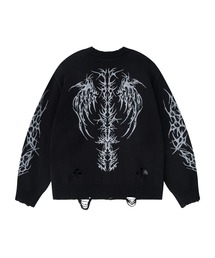 ニット|Distressed Tribal Bones Crew Knit|SUPPLIER