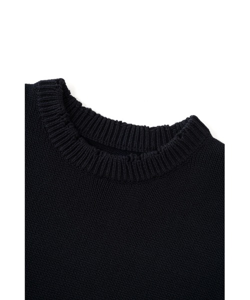 SUPPLIER(サプライヤー)の「ニット|Distressed Tribal Bones Crew Knit|SUPPLIER(ニット/セーター・メンズ・ブラック/グレー・SMALL/MEDIUM/LARGE/X-LARGE)」の11枚目の写真