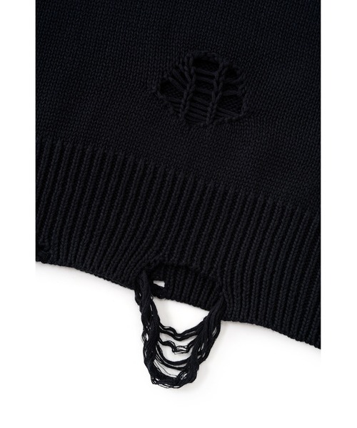 SUPPLIER(サプライヤー)の「ニット|Distressed Tribal Bones Crew Knit|SUPPLIER(ニット/セーター・メンズ・ブラック/グレー・SMALL/MEDIUM/LARGE/X-LARGE)」の13枚目の写真