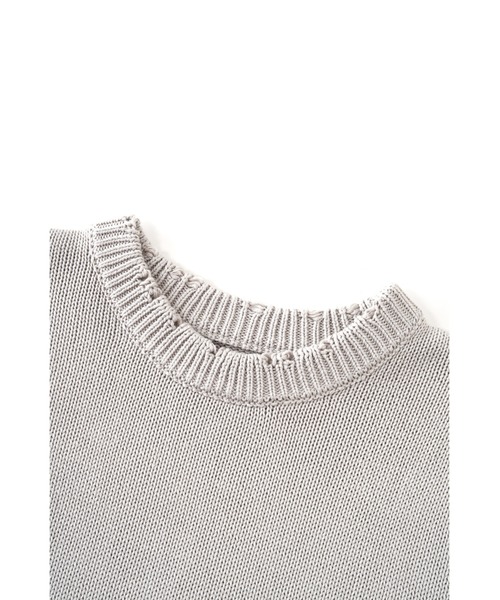 SUPPLIER(サプライヤー)の「ニット|Distressed Tribal Bones Crew Knit|SUPPLIER(ニット/セーター・メンズ・ブラック/グレー・SMALL/MEDIUM/LARGE/X-LARGE)」の4枚目の写真