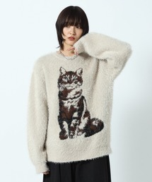 PBLIM（ページボーイリム）の「《UNISEX》キャットジャガードニット（ニット/セーター）」