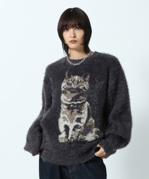 PBLIM（ページボーイリム）の「《UNISEX》キャットジャガードニット（ニット/セーター）」