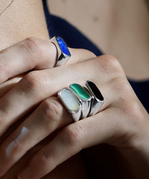 quip queint(クイップクエイント)の「【quip queint】palette ring/パレット リング QU320/QU321/QU322/QU323(リング・レディース・ブルー/ブラック系1/グリーン/ホワイト系1・15 /13/11/9)」の15枚目の写真