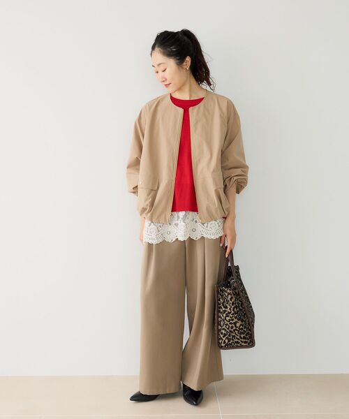 le.coeur blanc(ルクールブラン)の「ウルコタックワイドパンツ(その他パンツ・レディース・モカ/ブラック/ブラウン/ライトベージュ・36/38)」の20枚目の写真