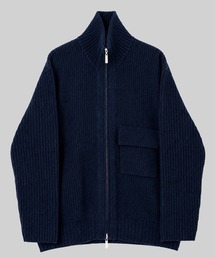 【UJOH HOMME】ZIP High Neck Drivers Knit