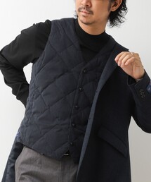 TAION（タイオン）の「【TAION/タイオン】SINGLE SNAP BUTTON DOWN GILET BRUSHED TWILL 26AW（ダウンベスト）」