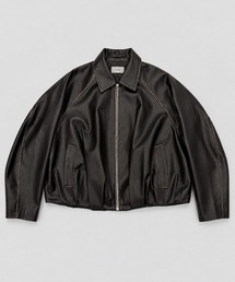balloon blouson vintage faux leather