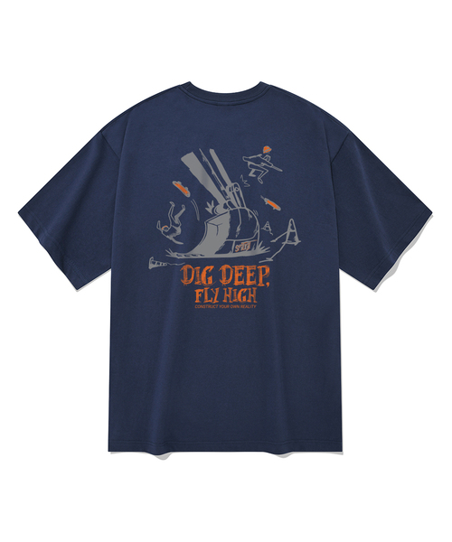 SPITXIT（スピットシット）の「CEMENT KIDS 半袖Tシャツ 5色（Tシャツ/カットソー・メンズ・ホワイト/ブラック/ベージュ/ネイビー/グレー・SMALL/MEDIUM/LARGE/X-LARGE）」の5枚目の写真
