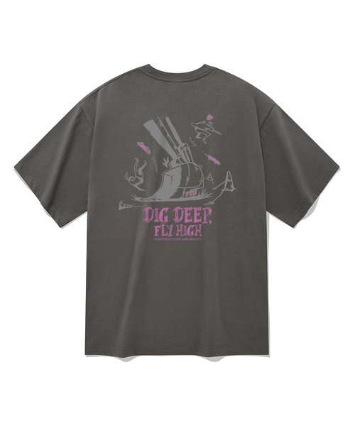 SPITXIT（スピットシット）の「CEMENT KIDS 半袖Tシャツ 5色（Tシャツ/カットソー・メンズ・ホワイト/ブラック/ベージュ/ネイビー/グレー・SMALL/MEDIUM/LARGE/X-LARGE）」の3枚目の写真