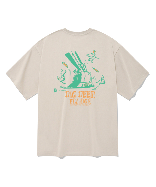 SPITXIT（スピットシット）の「CEMENT KIDS 半袖Tシャツ 5色（Tシャツ/カットソー・メンズ・ホワイト/ブラック/ベージュ/ネイビー/グレー・SMALL/MEDIUM/LARGE/X-LARGE）」の11枚目の写真