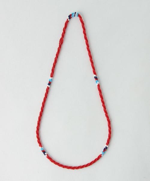 UNITED ARROWS(ユナイテッドアローズ)の「<TEGE UNITED ARROWS(テゲ ユナイテッドアローズ)>NARROW NECKLACE◆(ネックレス・メンズ・ホワイト/ブラック/レッド/オレンジ/コバルトブルー/その他1・FREE)」の4枚目の写真