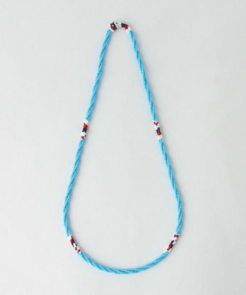 UNITED ARROWS(ユナイテッドアローズ)の「<TEGE UNITED ARROWS(テゲ ユナイテッドアローズ)>NARROW NECKLACE◆(ネックレス・メンズ・ホワイト/ブラック/レッド/オレンジ/コバルトブルー/その他1・FREE)」の3枚目の写真