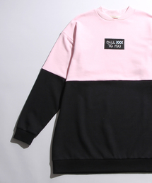 WEGO | WEGO/バイカラーBOXロゴビッグプルオーバー(スウェット)