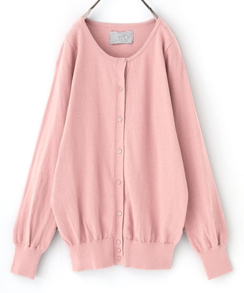 n'OrLABEL(ノアールレーベル)の「『シンプルUネックカーデ』(カーディガン/ボレロ・レディース・ネイビー/ピンク/レッド/チャコールグレー/アッシュブラウン/ブラック/カーキ/マジェンタ/グリーン系その他/ロイヤルブルー/レッド系その他/ワイン/イエロー/アイボリー/ブルー系その他/スモークピンク/ブルー/ターメリック/コーラルピンク/杢グレー/オートミール/ブルー系その他2/ラベンダー/オレンジ系その他/スカイブルー/グレイッシュブルー・1/2)」の20枚目の写真