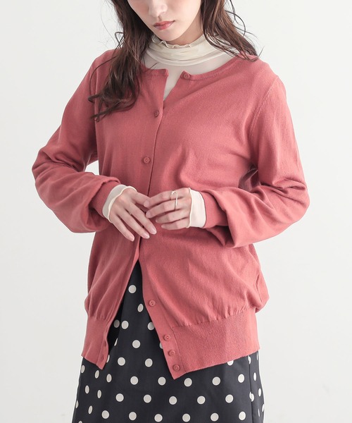 シンプルUネックカーデ』（カーディガン/ボレロ）｜n'OrLABEL