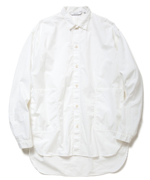 rehacer(レアセル)の「rehacer :Pilgrim Wide Shirt Made in Okayama Japan / プリグリムワイドシャツ メイドイン岡山ジャパン(シャツ/ブラウス・メンズ・ホワイト/カーキ/ネイビー/モカ/ブラック・SMALL/LARGE/MEDIUM)」の2枚目の写真