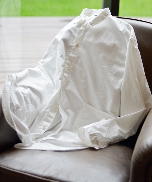 rehacer(レアセル)の「rehacer :Pilgrim Wide Shirt Made in Okayama Japan / プリグリムワイドシャツ メイドイン岡山ジャパン(シャツ/ブラウス・メンズ・ホワイト/カーキ/ネイビー/モカ/ブラック・SMALL/LARGE/MEDIUM)」の9枚目の写真