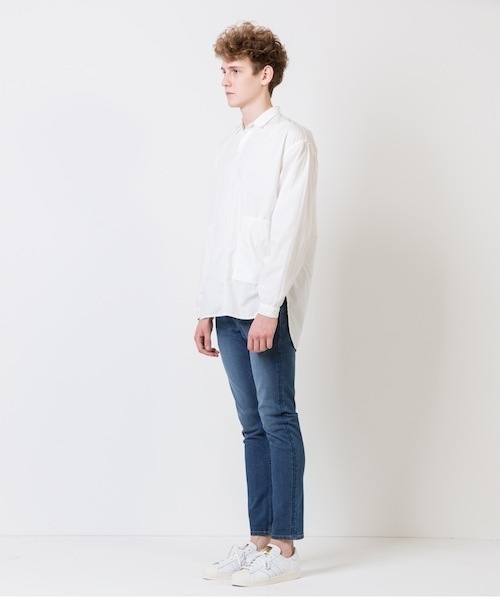 rehacer(レアセル)の「rehacer :Pilgrim Wide Shirt Made in Okayama Japan / プリグリムワイドシャツ メイドイン岡山ジャパン(シャツ/ブラウス・メンズ・ホワイト/カーキ/ネイビー/モカ/ブラック・SMALL/LARGE/MEDIUM)」の22枚目の写真
