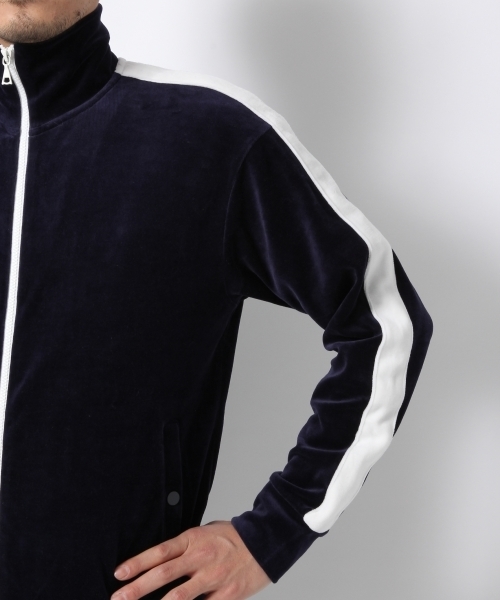 GLOBAL WORK（グローバルワーク）の「ベロアトラックジャケット/735754（カーディガン/ボレロ・メンズ・グレー/ネイビー・SMALL/X-LARGE/MEDIUM/LARGE）」の10枚目の写真