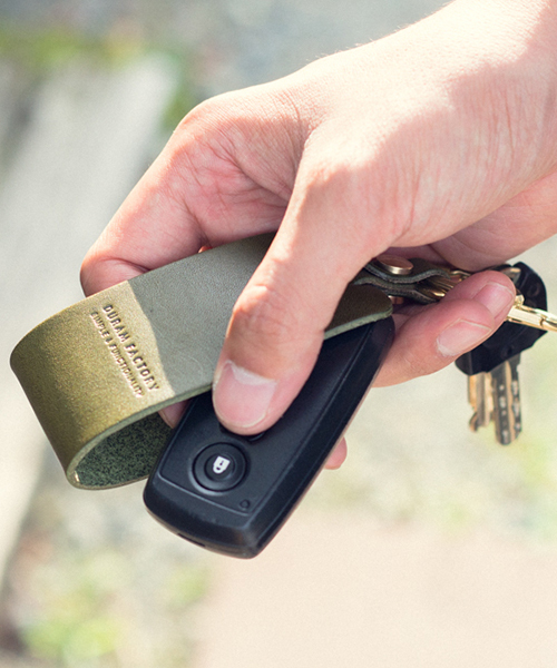 DURAM FACTORY（ドゥラムファクトリー）の「DURAM ドゥラム スマートキーホルダー レザー スマートキーケースカバー キーリング 車 Lサイズ（キーケース/キーアクセサリー・メンズ・ブラウン/ダークブラウン/レッド/グリーン/ブラック/ライトブラウン・FREE）」の5枚目の写真