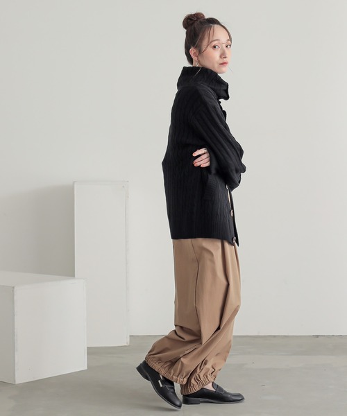 osharewalker(オシャレウォーカー)の「『ケーブルニットカーディガン』(カーディガン/ボレロ・レディース・グレー/モカ/ブラック/キナリ・FREE)」の14枚目の写真