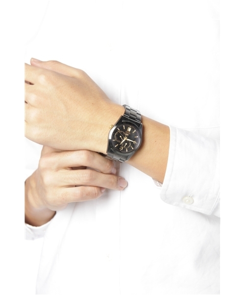 AMERICAN RAG CIE(アメリカンラグシー)の「ORIENT別注ブラックモデル(101-BRI-NEW MULTI)(アナログ腕時計・メンズ・シルバー/ゴールド・フリ-)」の7枚目の写真