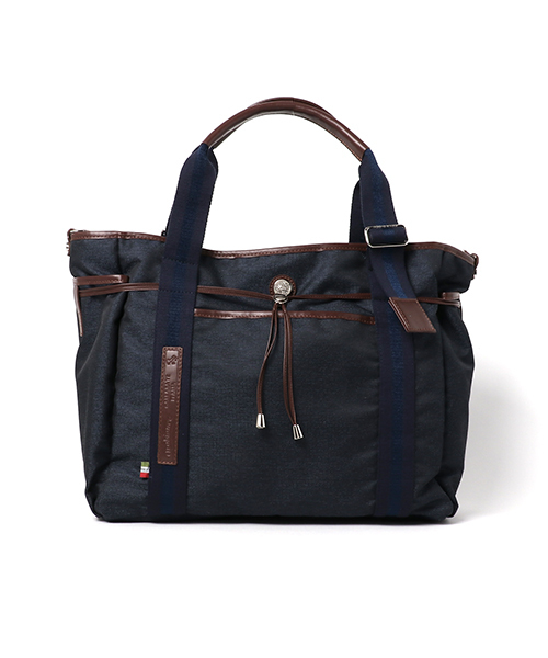 Orobianco（オロビアンコ）の「【Orobianco　オロビアンコ】　MAXWELL-G 02 JEANS　デニム調トートバッグ　Ａ４　/　90233（トートバッグ・メンズ・ブラック/ブルー系その他2/ブルー系その他・FREE）」の3枚目の写真