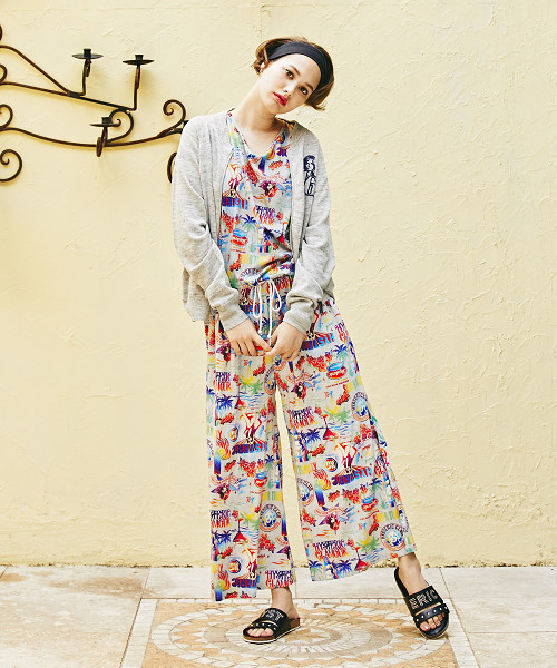 HYSTERIC GLAMOUR（ヒステリックグラマー）の「PARADISE CLUB刺繍 BZ（カーディガン/ボレロ・レディース・ネイビー/トップグレー/ブラック・FREE）」の7枚目の写真