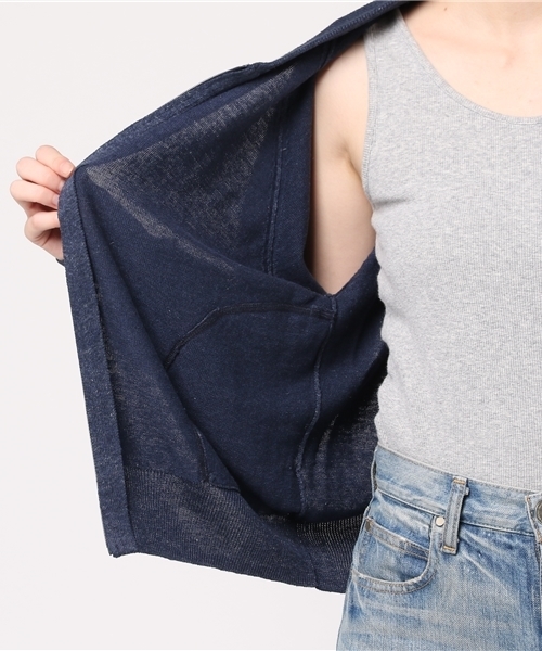 HYSTERIC GLAMOUR（ヒステリックグラマー）の「PARADISE CLUB刺繍 BZ（カーディガン/ボレロ・レディース・ネイビー/トップグレー/ブラック・FREE）」の15枚目の写真