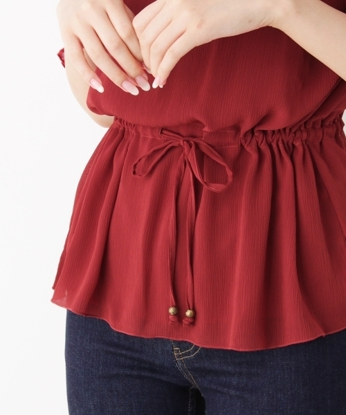 grove(グローブ)の「袖刺繍陽柳プルオーバー(Tシャツ/カットソー・レディース・グリーン/レッド/ベージュ/パープル/ネイビー・02/03)」の11枚目の写真