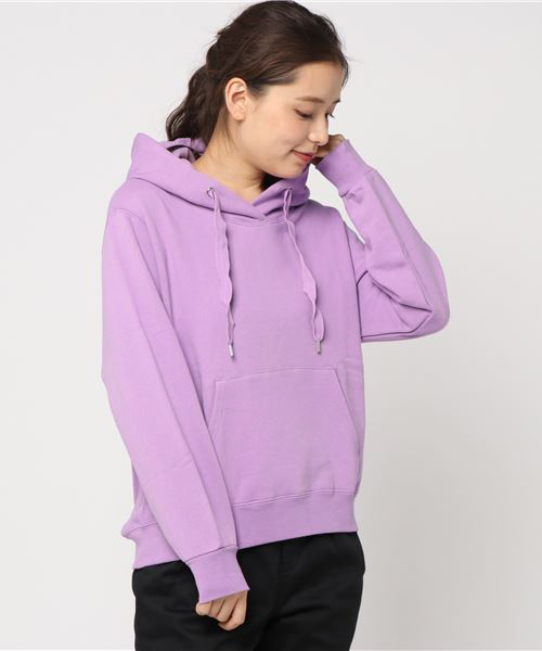 LIPSTAR(リップスター)の「バイオ裏毛パーカー(Tシャツ/カットソー・レディース・パープル/グレー/オフホワイト/グリーン・M)」の14枚目の写真