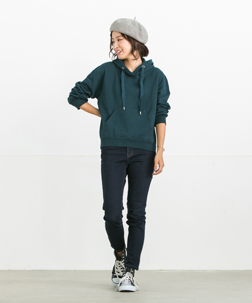 LIPSTAR(リップスター)の「バイオ裏毛パーカー(Tシャツ/カットソー・レディース・パープル/グレー/オフホワイト/グリーン・M)」の19枚目の写真