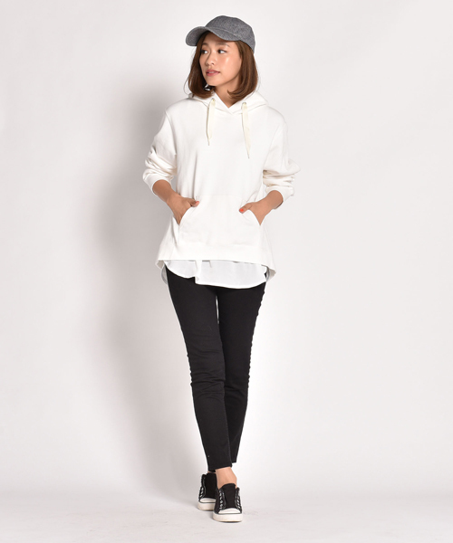 LIPSTAR(リップスター)の「バイオ裏毛パーカー(Tシャツ/カットソー・レディース・パープル/グレー/オフホワイト/グリーン・M)」の22枚目の写真