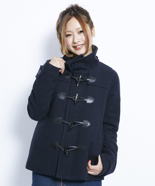 X-girl（エックスガール）の「HOODED DUFFLE COAT（ダッフルコート