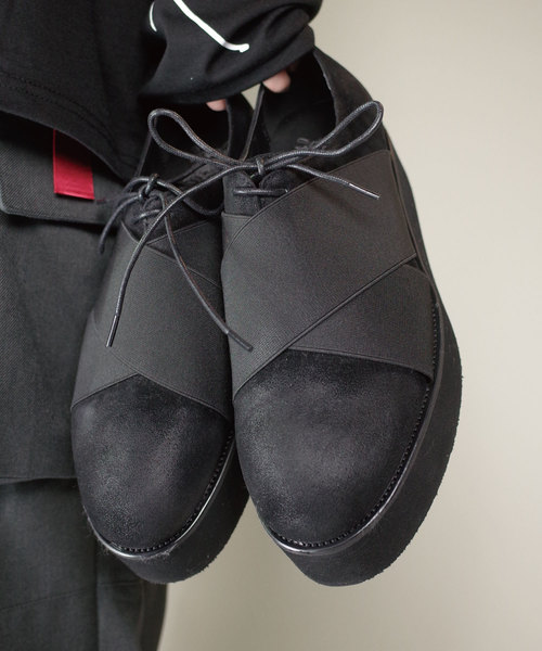 セール】rovtsk STREET RUBER BELT BOOTS/XH17062201（ドレスシューズ 