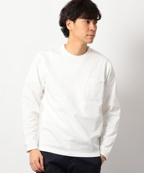 green label relaxing（グリーンレーベルリラクシング）の「SC ヘビーウェイト クルーネック カットソー ◆（Tシャツ/カットソー・メンズ・ホワイト/イエロー/ネイビー/ライラック・X-LARGE/LARGE/MEDIUM/SMALL）」の2枚目の写真