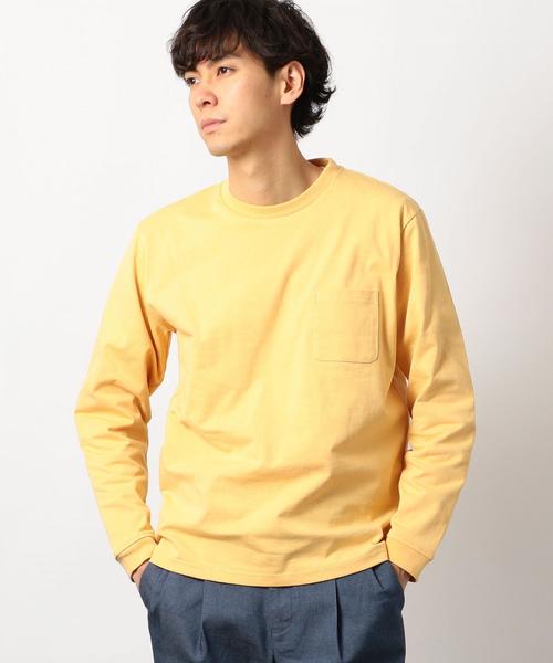 green label relaxing（グリーンレーベルリラクシング）の「SC ヘビーウェイト クルーネック カットソー ◆（Tシャツ/カットソー・メンズ・ホワイト/イエロー/ネイビー/ライラック・X-LARGE/LARGE/MEDIUM/SMALL）」の4枚目の写真