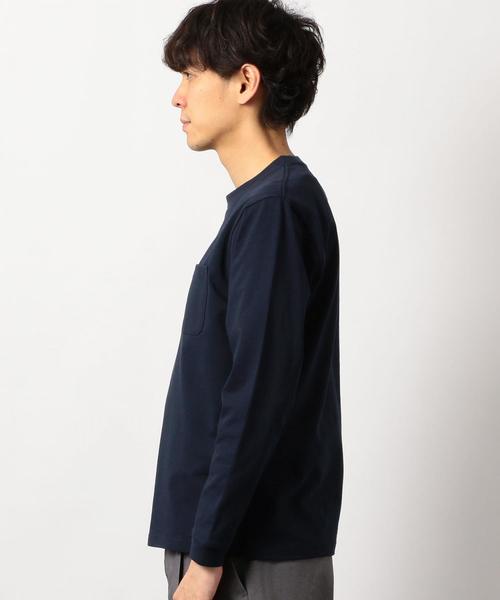 green label relaxing（グリーンレーベルリラクシング）の「SC ヘビーウェイト クルーネック カットソー ◆（Tシャツ/カットソー・メンズ・ホワイト/イエロー/ネイビー/ライラック・X-LARGE/LARGE/MEDIUM/SMALL）」の7枚目の写真