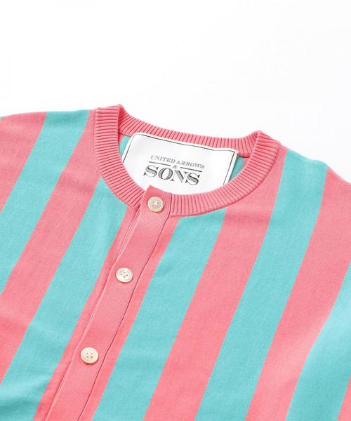 UNITED ARROWS & SONS（ユナイテッドアローズアンドサンズ）の「UNITED ARROWS & SONS（ユナイテッドアローズ＆サンズ）ANDRE C/NECK CGN（ニット/セーター・メンズ・ピンク/ネイビー・MEDIUM/LARGE/SMALL/X-LARGE）」の3枚目の写真